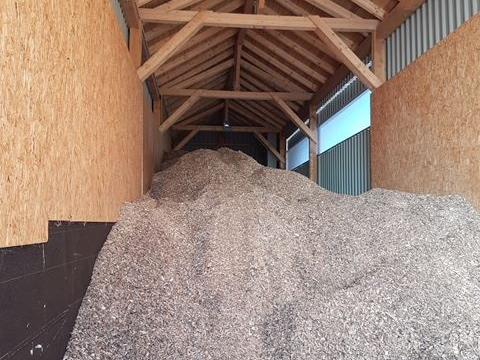 Hackschnitzellager